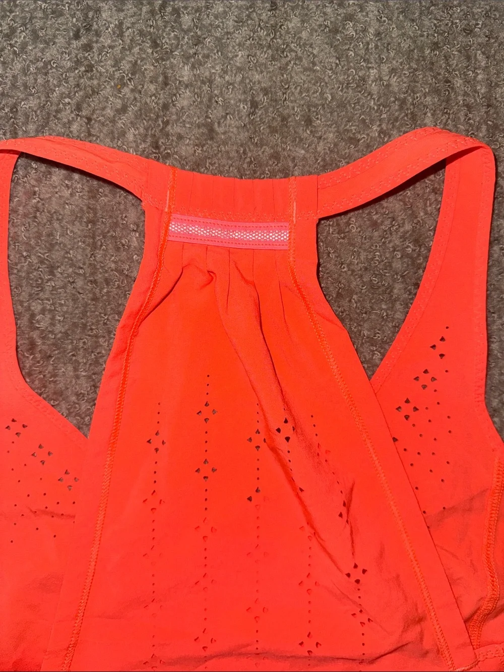 Lululemon In A Flash Coral Racerback Tank Top